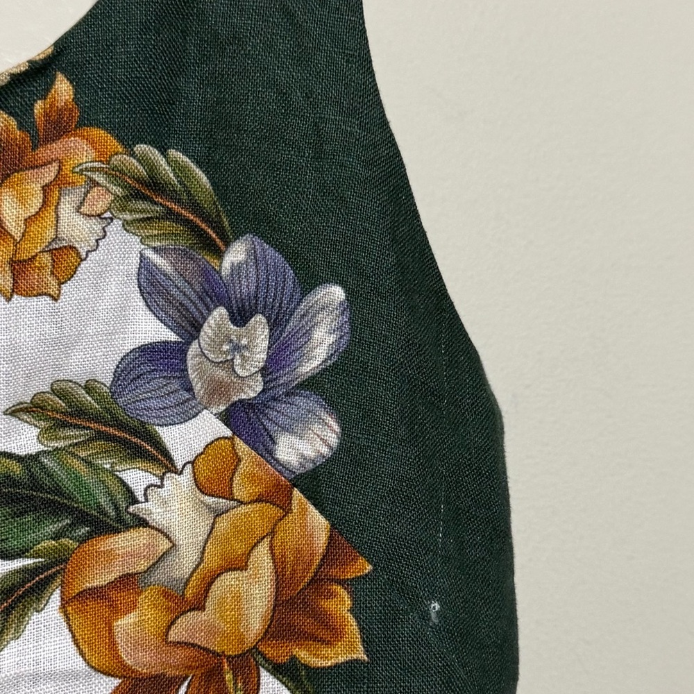 Farm Rio Nature Linen Sleeveless Mini Dress - Picture 7 of 9